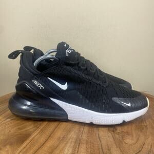 Nike Air Max 270 Womens Black White Size 7 Athletic Shoes Sneakers AH6789-001
